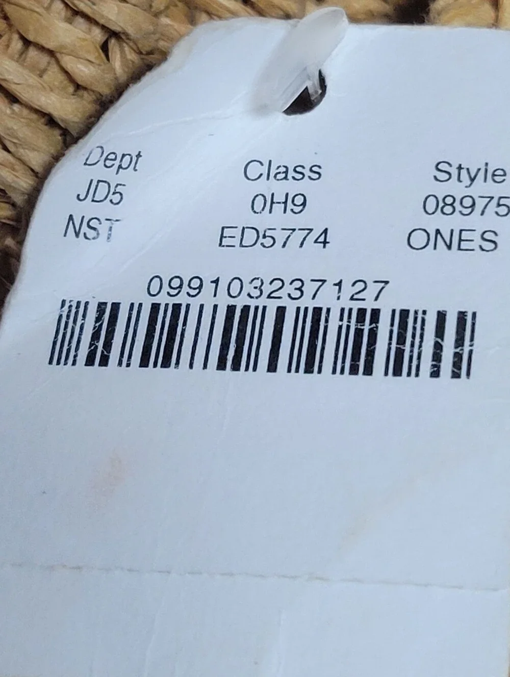 J.Crew NWT  Straw Market Tote Bag with Brown Leather Handles.